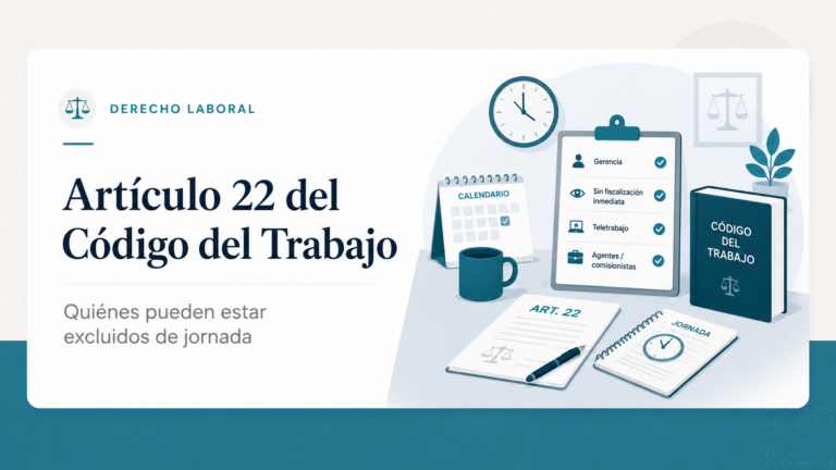 Artículo 22 del Código del Trabajo: quiénes pueden estar excluidos de jornada