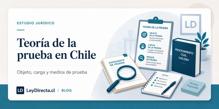 Teoría de la prueba en Chile: objeto, carga y medios de prueba