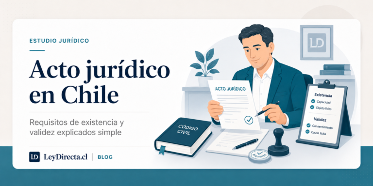 Acto jurídico en Chile: requisitos de existencia y validez explicados simple