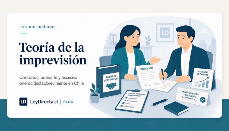 Teoría de la imprevisión en Chile: explicación simple y ejemplos