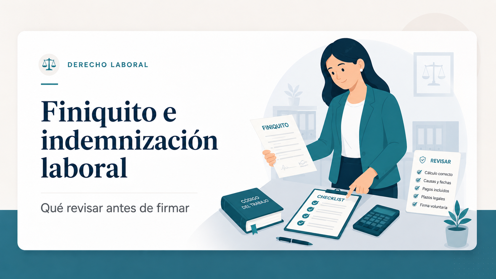 Finiquito e indemnización laboral en Chile: qué revisar antes de firmar