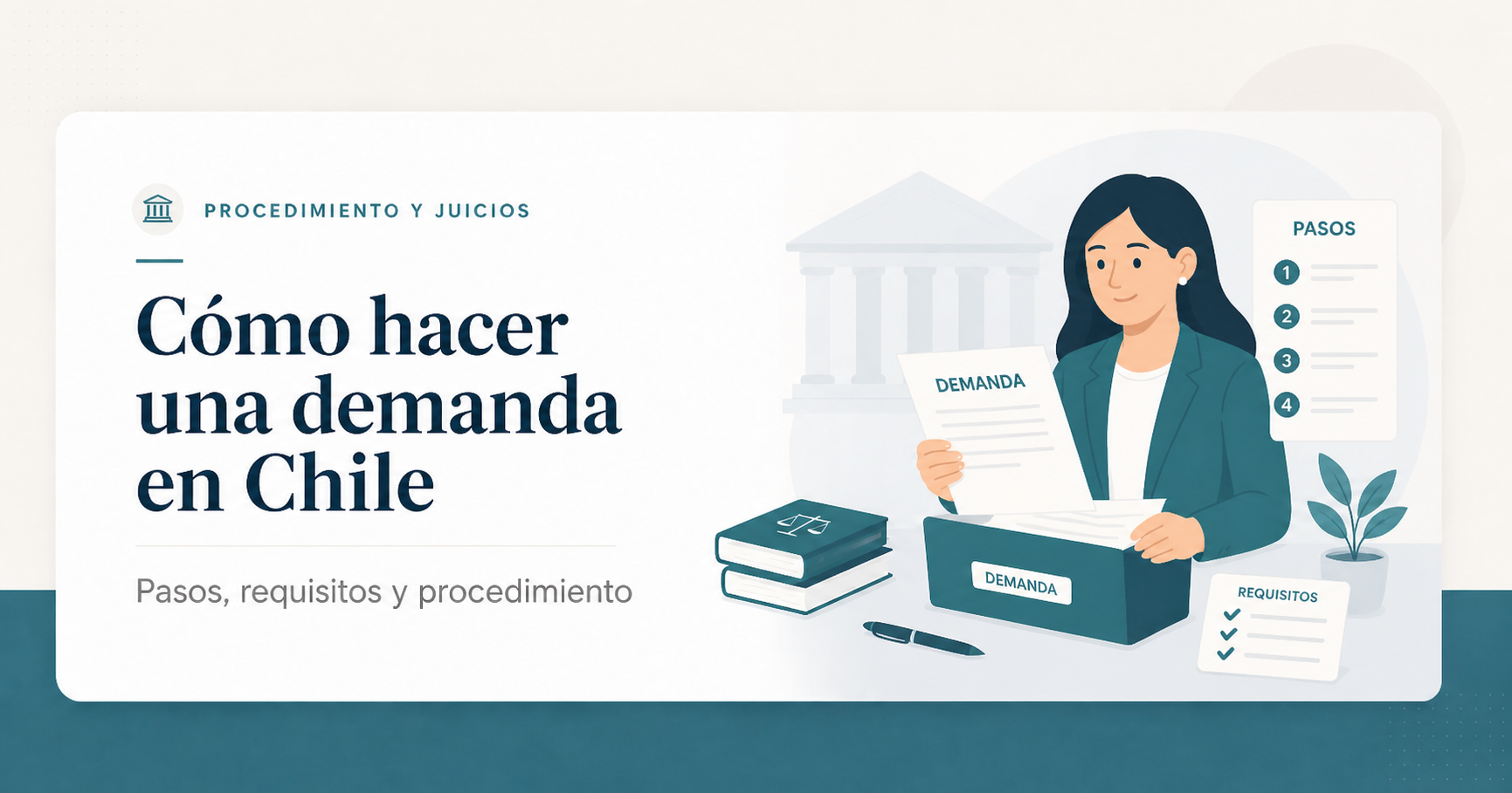 Cómo hacer una demanda en Chile: pasos, requisitos y procedimiento