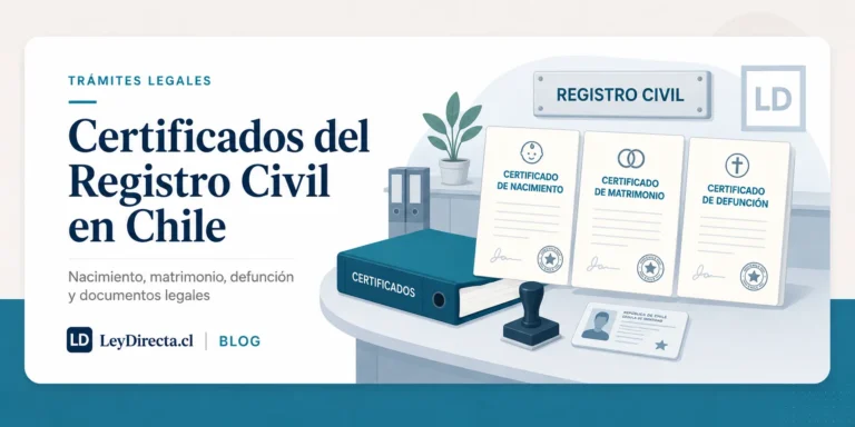 Certificados del Registro Civil: nacimiento, matrimonio y defunción