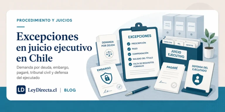 Excepciones en el juicio ejecutivo: cómo defenderse si te demandan por una deuda