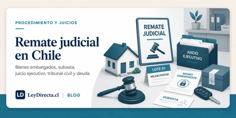 Remate judicial en Chile: cómo funciona y qué pasa con los bienes embargados