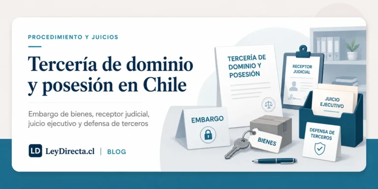 Tercería de dominio y posesión: qué hacer si embargan bienes que no son del deudor