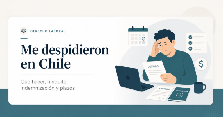 Me despidieron en Chile: qué hacer, finiquito, indemnización y plazos
