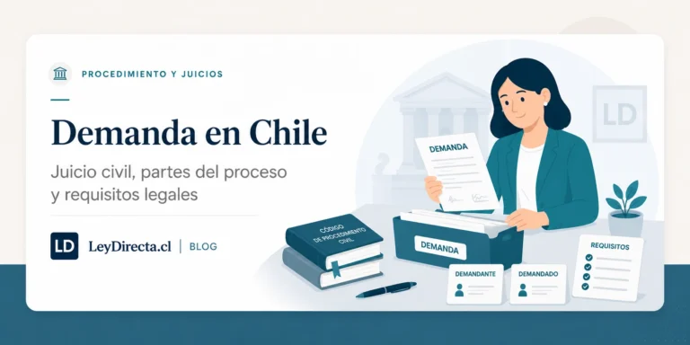 Qué es una demanda en Chile: requisitos, partes y efectos principales