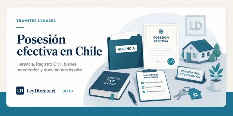 Posesión efectiva en Chile: qué es, cómo se hace y cuándo se necesita