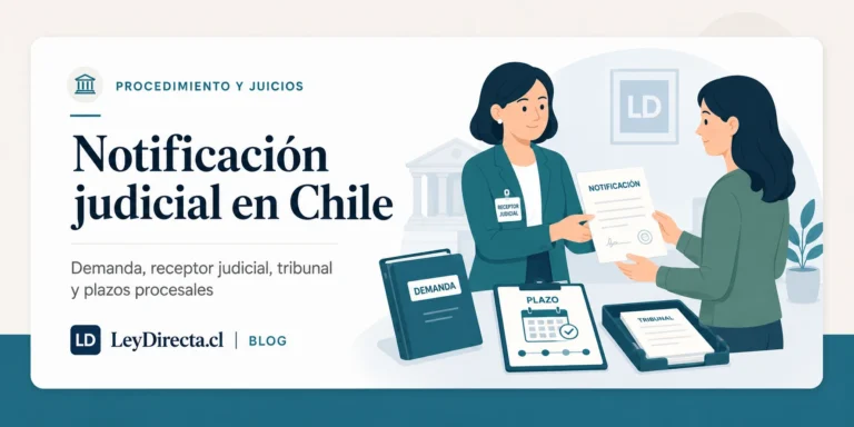 Qué pasa si me notifican judicialmente en Chile